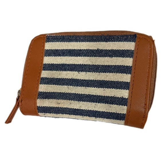 Striped Brown and Blue Women's Wallet Ardene - Picture 2 of 4